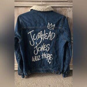 Riverdale Jug Head Trucker Sherpa Lined Button Denim Jacket